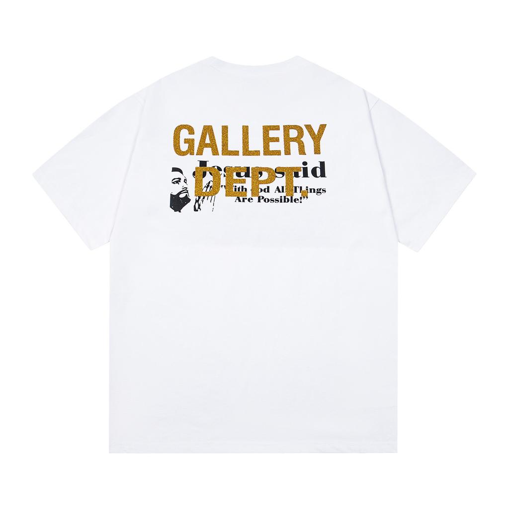 26SS Foreign Trade Gallery Dept T-Shirt Collection Gallery Casual Short Sleeve Men's and Women's Same Style Factory Spot Straight Hair