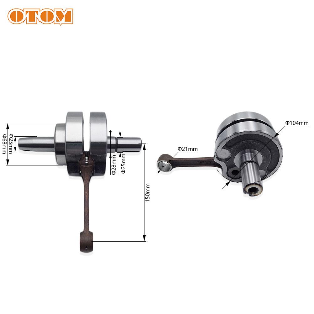 DT230 MT250 TSE250 Motorcycle Crankshaft Assembly Connecting Rod With Bearing For YAMAHA LONCIN GPX HENGJIAN HJ250H KEWS KAYO GR