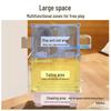 Large Transparent Acrylic Bird Cage with Toilet for Cockatiels and Parrots