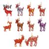 Acrylic Festive Hanging Pendants 2D Goat Christmas Tree Ornament, Zodiac Pendant with Gold String, Year of The Ornament 2027, Chinese New Decor