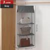 Multi Layer Bag Storage Hanging Bag Wardrobe Storage Hanging Transparent Dustproof Bags Foldable Storages Three-dimensional Bags