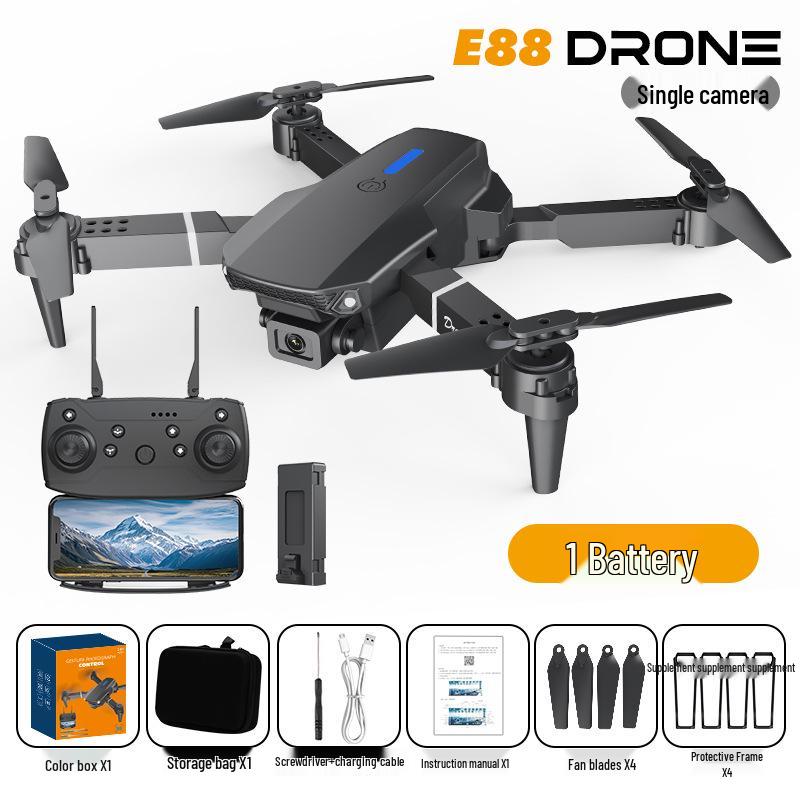 E88PRO 2025 Dual Camera Drone: Fixed Height Quadcopter with Remote Control for Aerial Photography