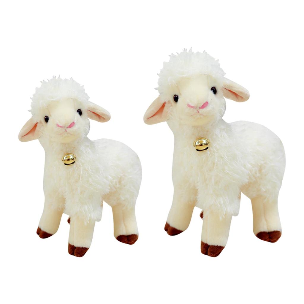 Sheep Animal Stuffed Figurine Doll Lamb Toy Comfortable Made of Polyester Suitable for