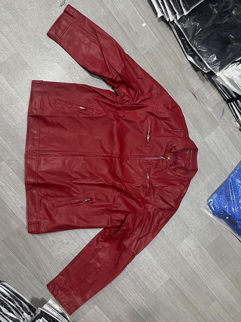 Europejska amerykańska męska kurtka skórzana plus size slim fit - nowy płaszcz jesienno-zimowy