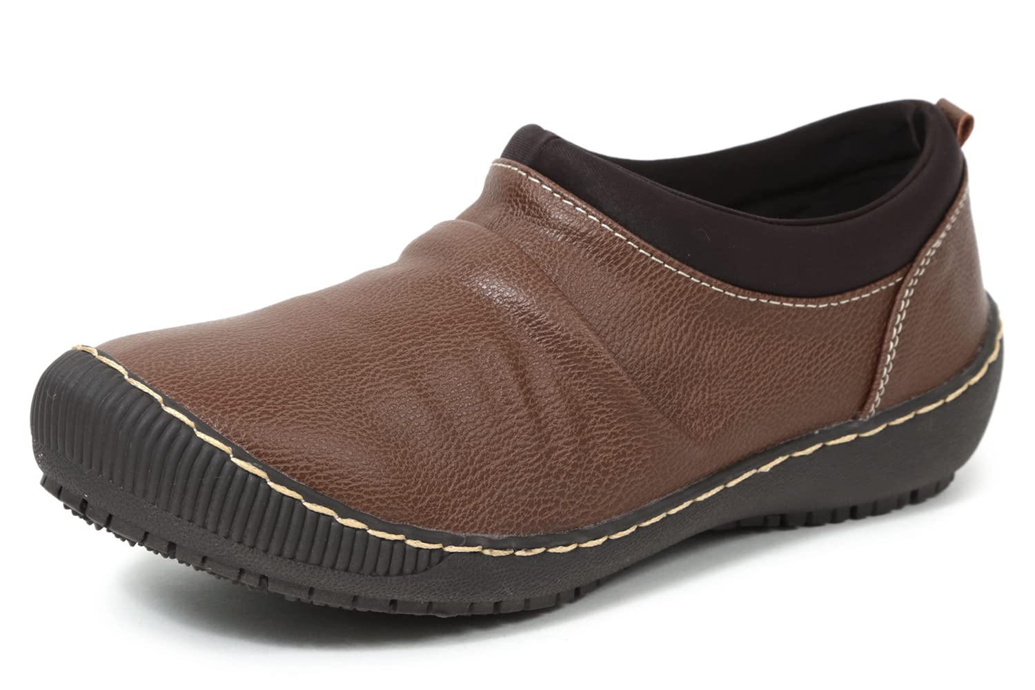 

Туфли слипоны Akiriko, ширина EEE, антибактериальная и устойчивая к запахам амортизирующая стелька, мокасины для ходьбы, верблюжий цвет, размер 23,5 см