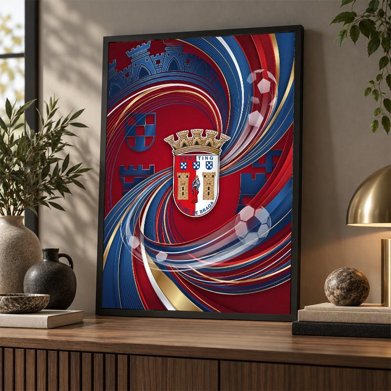 Braga FC Diamond Painting Kit 5D Full Drill DIY Diamond Mosaic Wall Art Home Decor