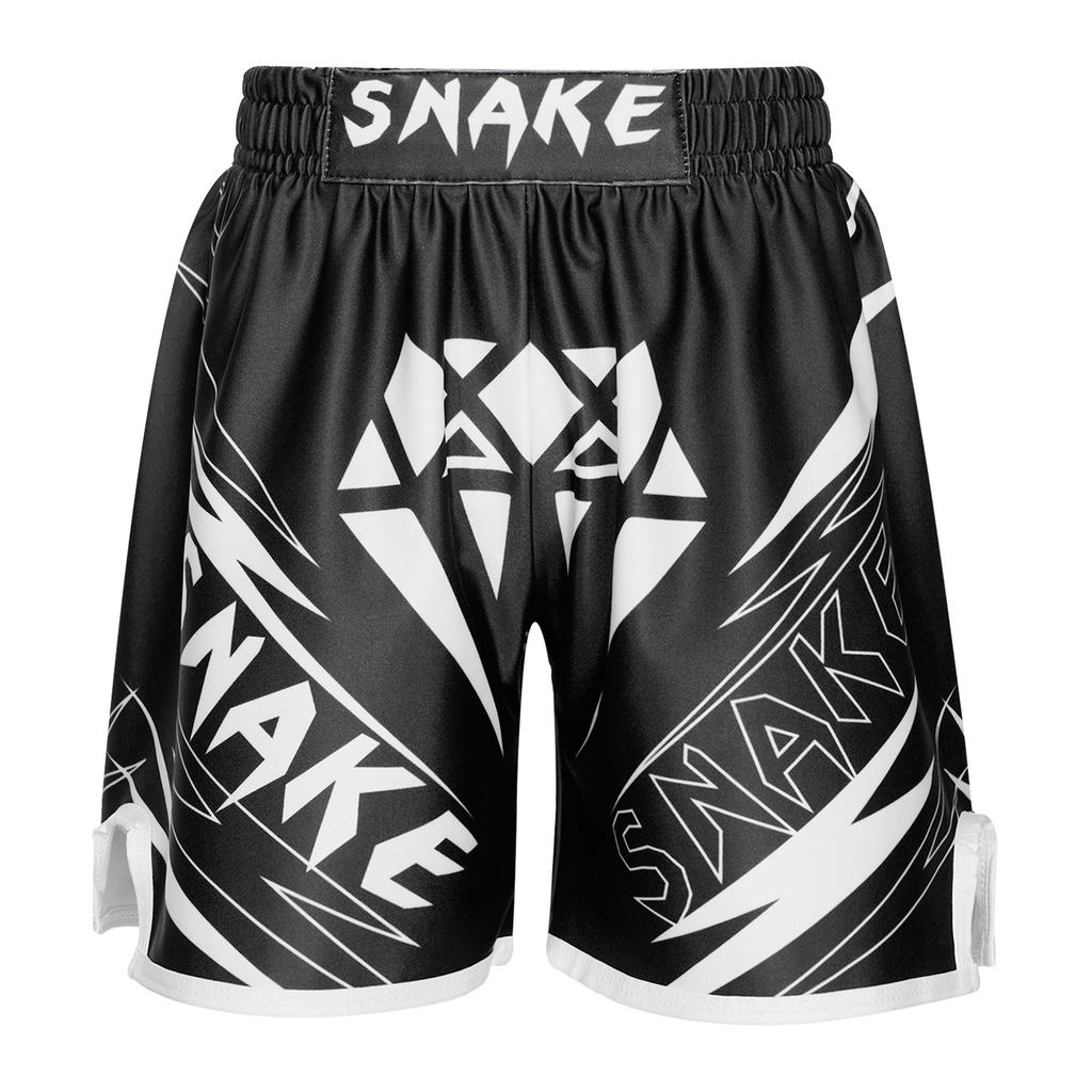 Youth Kids Muay Thai Shorts Training Kick Boxing Trunks Grappling Martial Arts Gear Cage Fighting Shorts