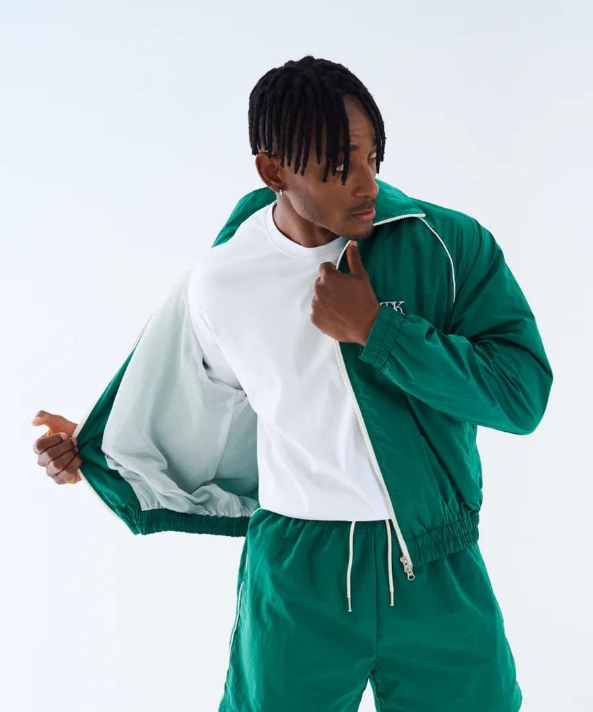 Turtleback Tbk Nylon Track Jacket Green