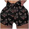 Sexy Women Yoga Shorts Butterfly Print Sport Workout Clubwear Homewear