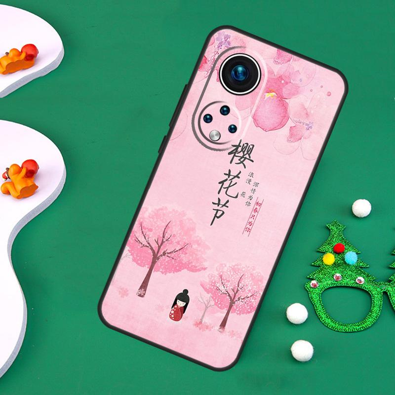 Japanese Wave Art Case For Honor Magic 7 Pro 6 5 50 70 90 200 Lite X9b X9a X8a X8b X7a X6a X8 X9 X9c Cover