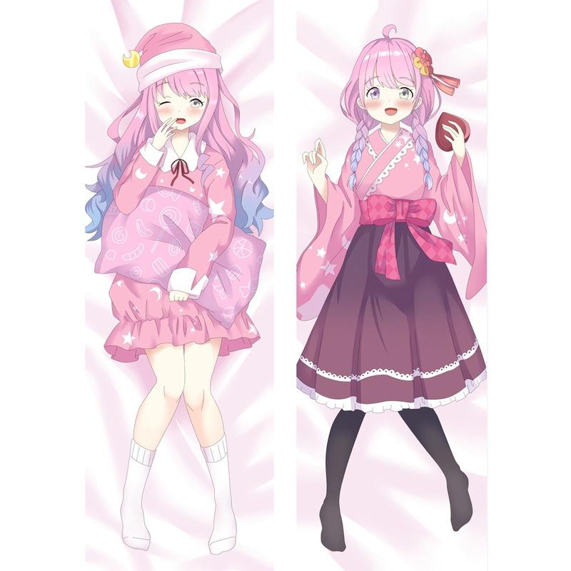 

60x180 см аниме Himemori Luna Косплей наволочка Hololive костюм Хэллоуин персиковая кожа двухсторонний принт обнимающее тело наволочка