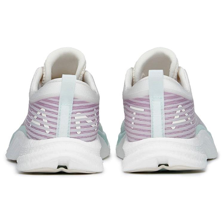 New ANTA Four Generations Of Hydrogen Running Running Shoes Women's Low Top Ice Pink Blue/Bright Purple/Ivory White 122225541-9