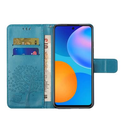 Для Xiaomi Redmi Note 13 4G чехол для мобильного телефона с изображением совы из искусственной кожи с подставкой