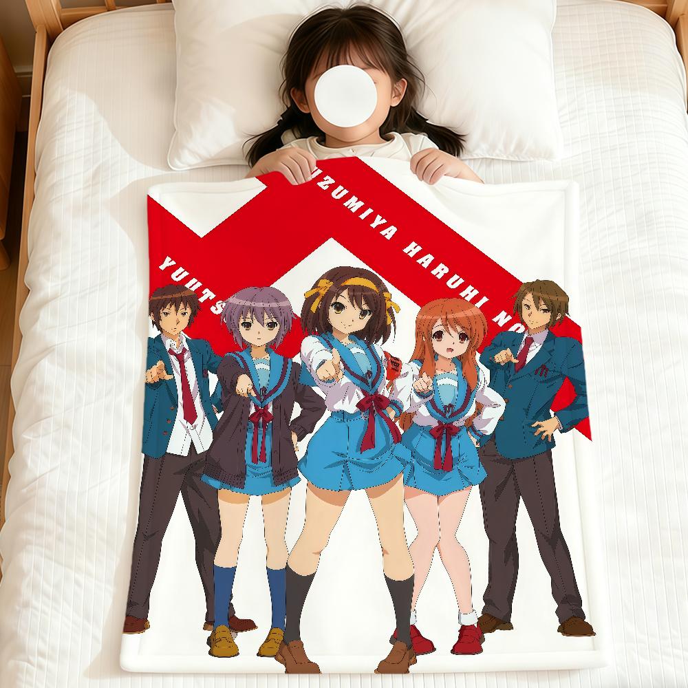 anime The m-Melancholy of Haruhi Suzumiya soft warm plush blanket dormitory sofa living room pet hogar bedroom gift home Flannel