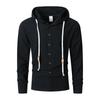 Men's Hooded Linen Blend Shirt, Loose Fit Button-Up Shirt, Long Sleeve Wrinkle-Free Moisture Wicking Casual Top