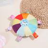 Funny Rainbow Plush Flying Saucer Dog Toys Outdoor Interactive Training Games Chew Toy Pets Flying Discs Toys Dog Accessories