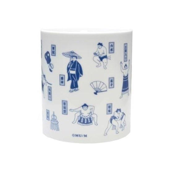 Sumo mug 330ml large stylish cute ceramic cup wrestler rikishi character goods Japanese souvenir gift made Japan