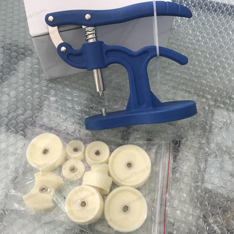 Watch Back Press Tool Set Capper Back Cover Press Tool Fitting Dies Remover Closer Watch Repair Tool Kit for Watchmaker 12pcs