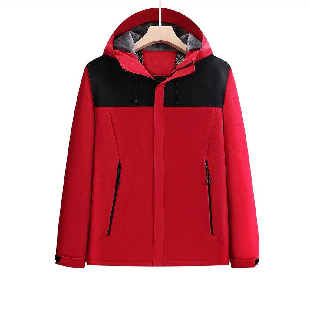 Insulated Fleece-Lined Windproof Waterproof Mountaineering Workwear Jacket