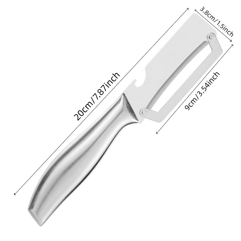1 pieza Pelador de Verduras de Acero Inoxidable Resistente con Mango Ergonómico - Hoja Gruesa para Calabazas, Zanahorias, Patatas | Seguro para Alimentos, Duradero Cocina