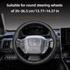 For Toyota 35-36.5cm Round Steering Wheel Cover Ultra-Thin Micro Fiber Leather Camry 86 Scion FR-S GT86 Prius bZ4X Corolla Levin