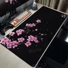 Alfombrilla de ratón Blanco y Negro Flores de cerezo japonesas Gamer Alfombrilla de ratón extendida HD XXL Alfombrillas para teclado Alfombra Gabinete de PC Alfombrillas de ratón Alfombra