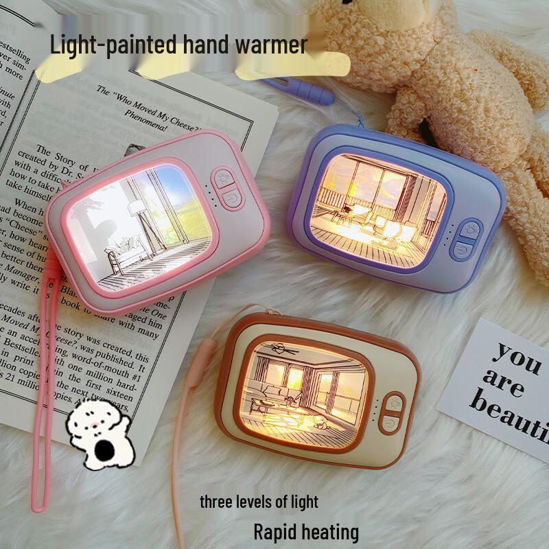 WEZHO Rechargeable Hand Warmer with LED Night Light