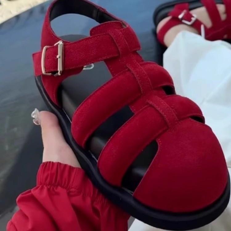 

Fashion Summer New Lightweight Sandals Shoe Soft Soled Female Beach Shoes Girl Sports Sandals Cause Women Sandals Fashion Girls Shoes 35 красный