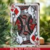 King of Hearts Metal Wall Art 8x12 Inch Vintage Poker Sign Plaque
