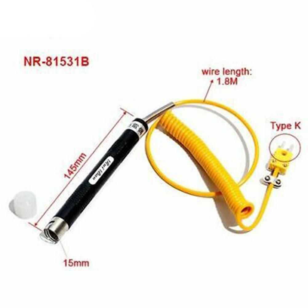 Für Thermometer 81531, K-Typ Thermoelement Temperaturfühler Sensor 500°C
