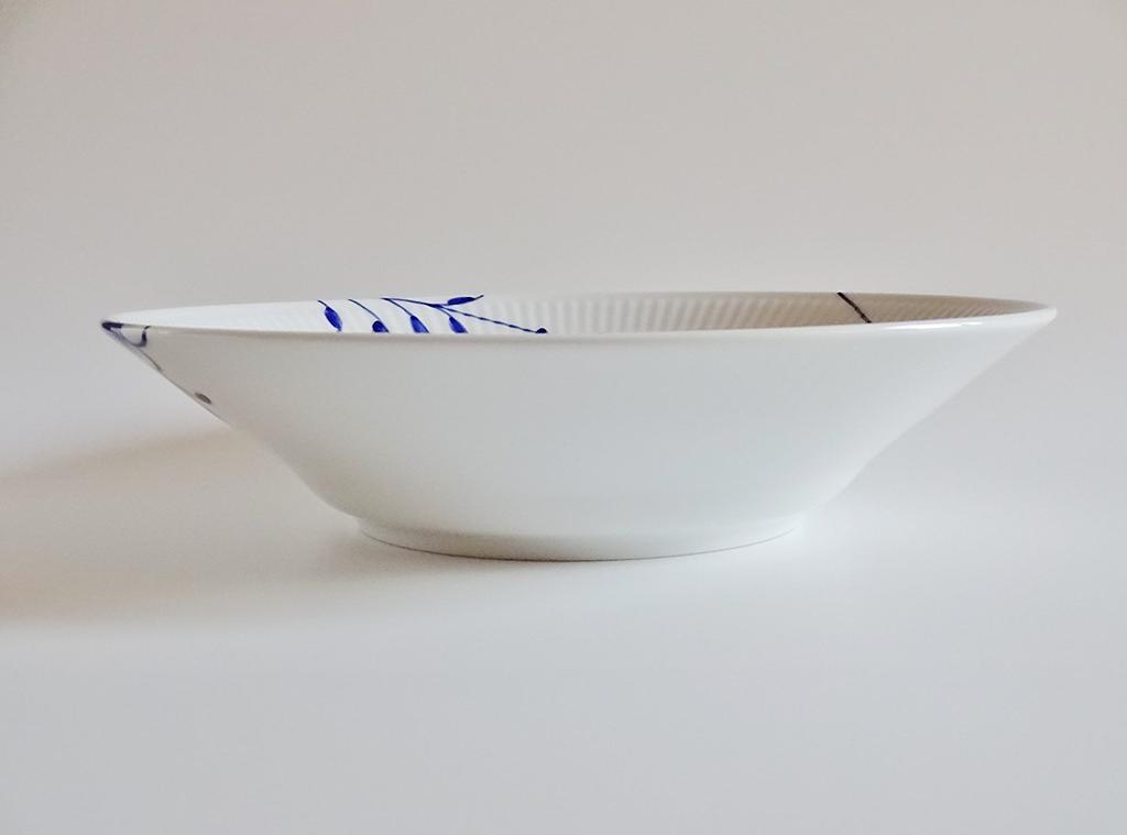 Royal Copenhagen 2381 Blau Gerippt Mega 606 Pastateller 24cm [Artikel]