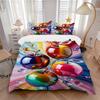 3pcs Colorful Fruit Bedding Set - Includes One Quilt Cover and Two Pillowcases (No Core) - Home Decor, Festival Gift, Polyester Fabric, Anim