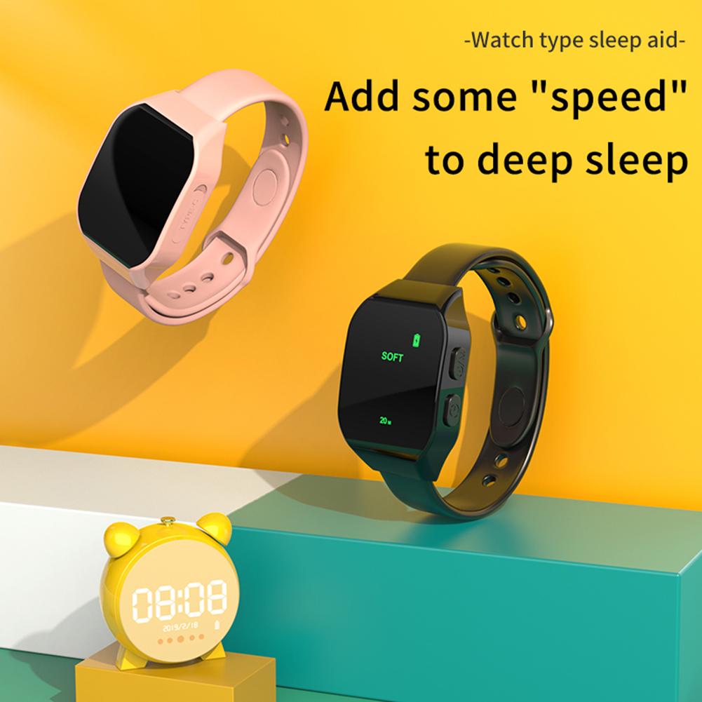 Electric EMS Sleep Aid Watch Type-C Charging Portable Fast Sleep Rest Wristband 3 Modes Smart Sleep Aid Machine Therapy Supplies