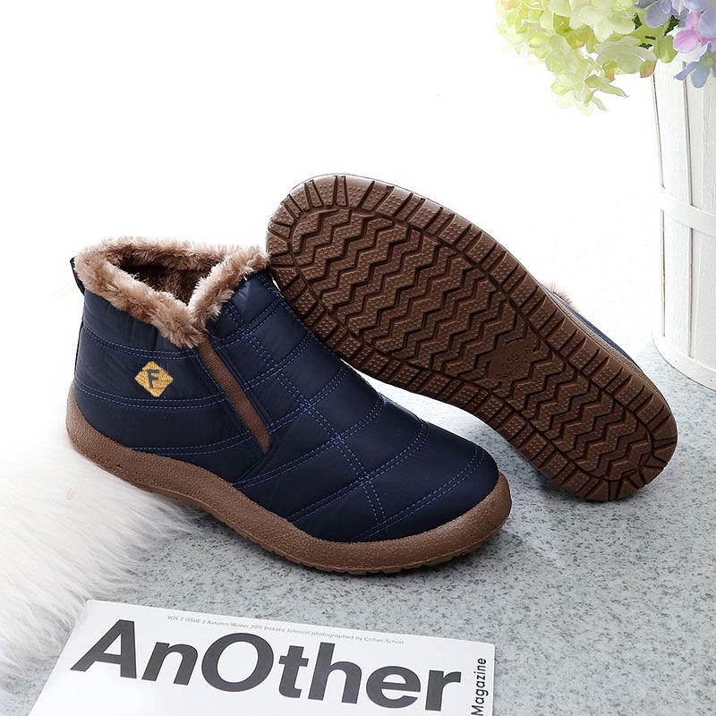 

Модная зимняя обувь для мужчин. Легкие мужские зимние ботинки. Водонепроницаемая зимняя обувь. Большие размеры. Ботинки унисекс. Зимние ботинки по щиколотку. 36 синий