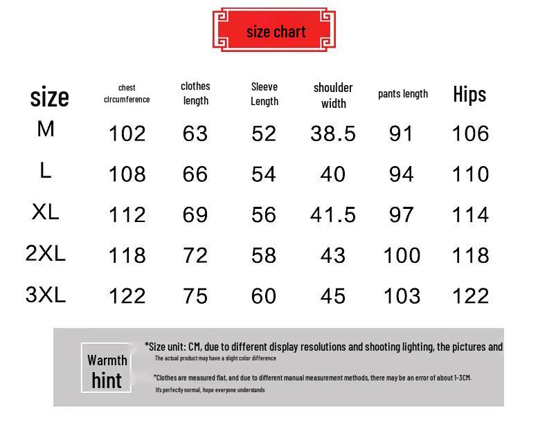 Elderly Women's Plus Velvet Winter Pajama Set