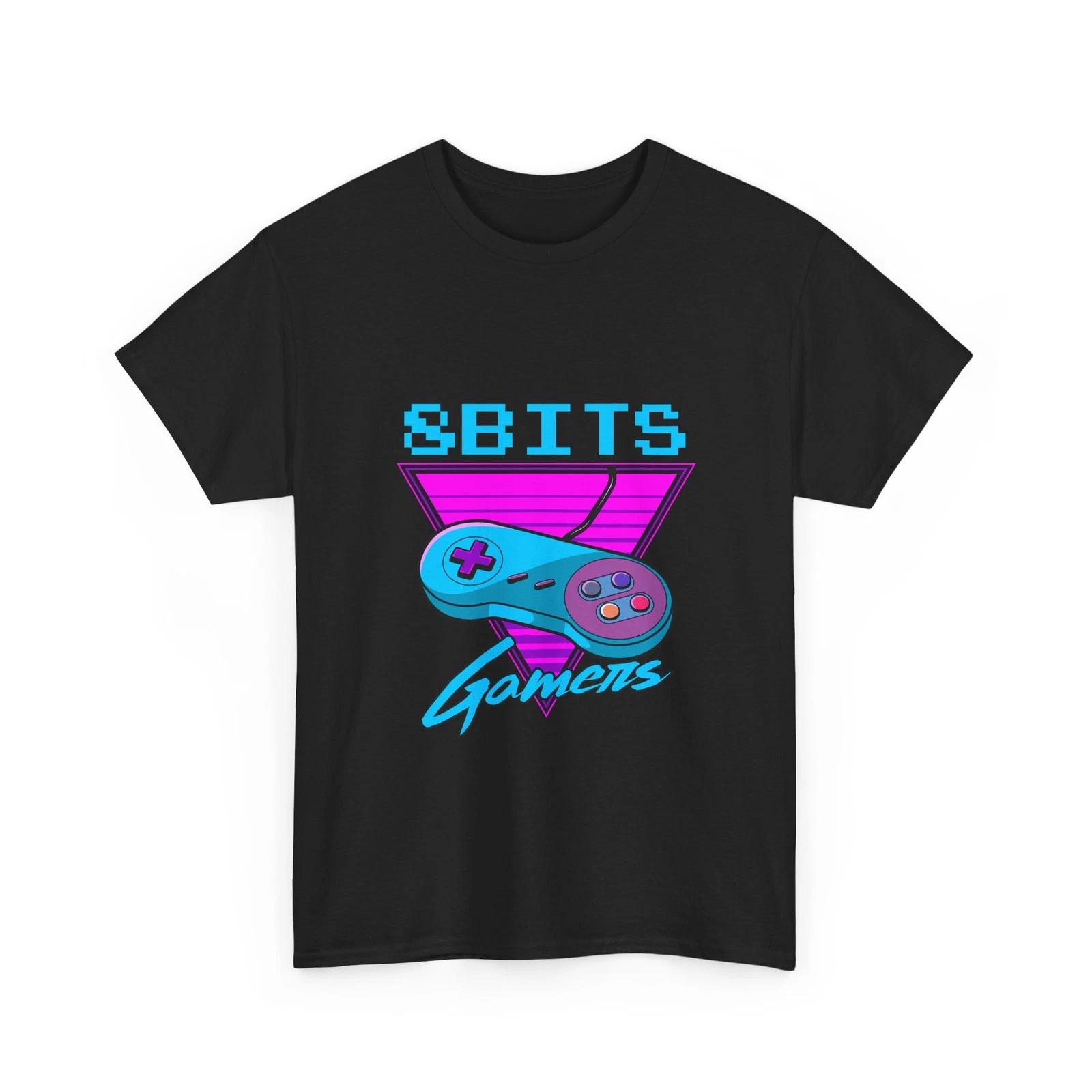 

8Bits Gamers Retro Controller T-Shirt | Gaming Gift T-Shirt, Cotton Fun Cool Tee 4XL
