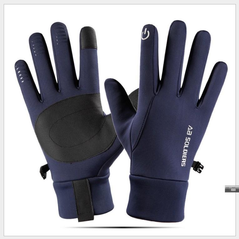 Cycling Gloves Mens Warm Touchscreen Windproof Waterproof For Outdoor Winter Riding