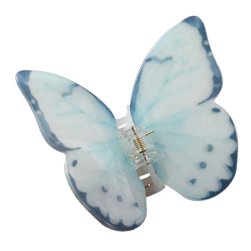Acryl Schmetterling Haarspange Simulationsschmetterling Haarklammer Stilvolles Haaraccessoire Modischer Haargriff Geschenk für Mädchen