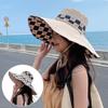 Summer hat women's versatile travel beach hat outdoor sunscreen hat double-sided hat with face covering big edge hat