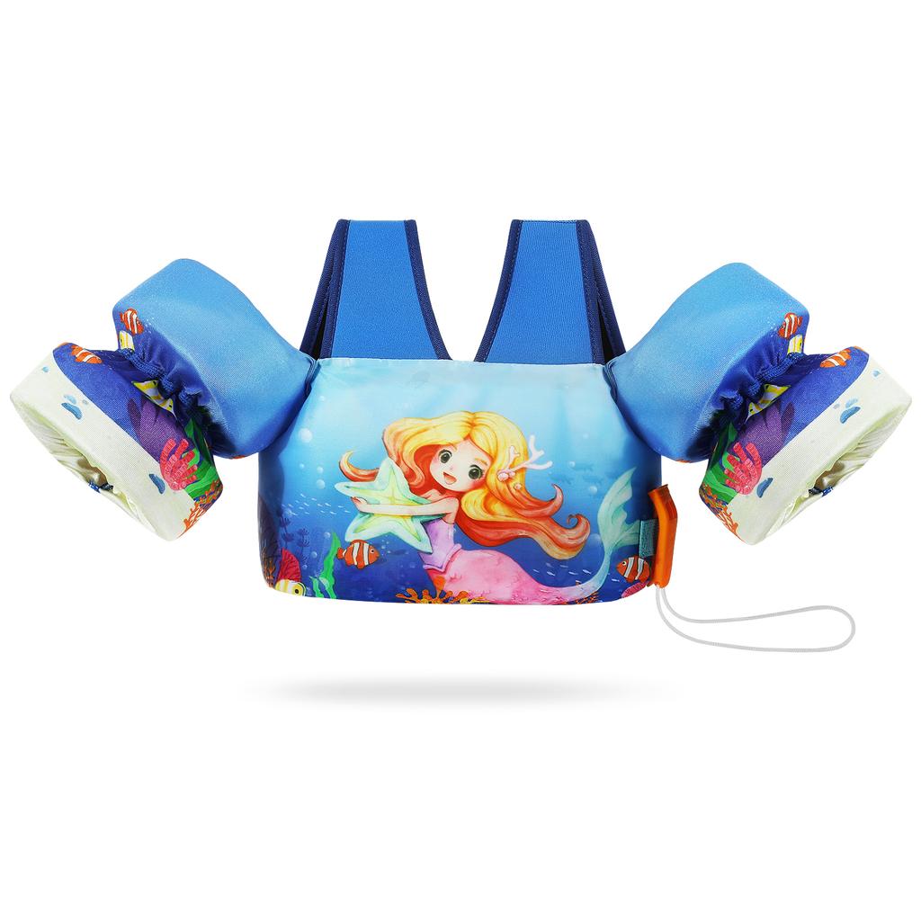 Kids Life Vest Children's Swimming Arm Float Whistle Child Lifejacket Swimsuit Foam Safety Swimming Pool Accessories for kayak