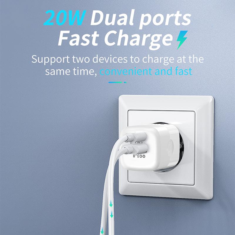 IPhone 15 14 13 12 Pro Max mini SE Telefon için 20W GaN PD USB C Şarj Cihazı iPad Air için QC 3.0 PD 3.0 USB Type C Hızlı Şarj