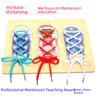 Wooden Shoelace Tying Puzzle Toy For Kids Educational Learning And Fine Motor Skills Development