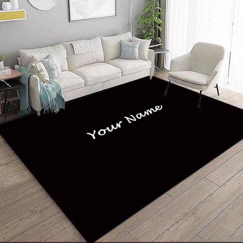 1PC Custom Name Text Display Theme Floor Mat Ideal for Living Room, Game Rooms, Office, Bedroom,Floor Mat Playful Design