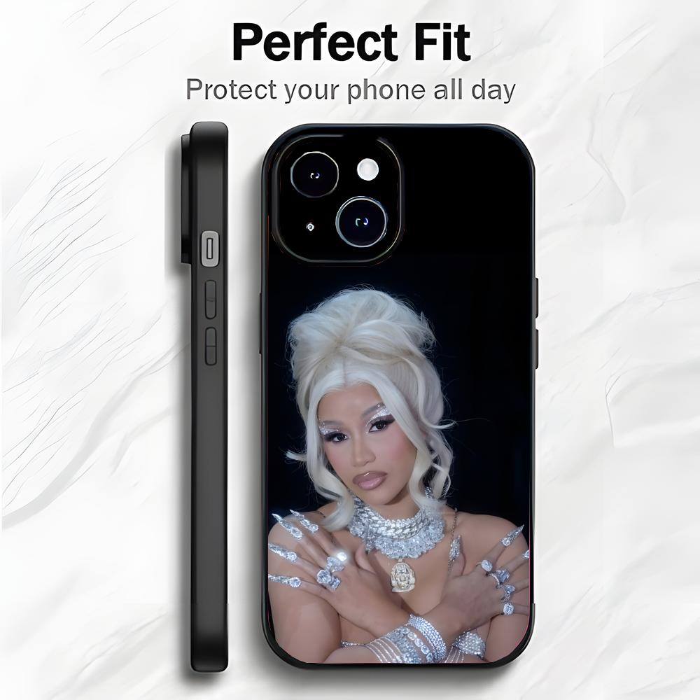 USA Rap Singer C-Cardi B Phone Case Phone Case Soft Packaging Lightweight For iPhone17 16 15 14 13ProMax