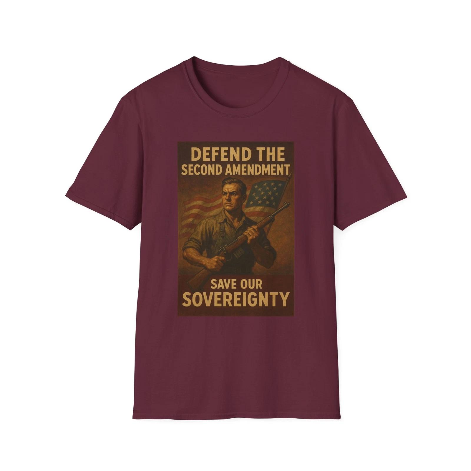 Defend The Second AmendmenT shirt, Constitutional Rights Apparel, Liberty Tee 2XL