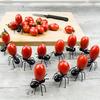 12 bucăți furculițe pentru aperitive pentru animale, culege reutilizabile pentru furnici, scobitori pentru fructe, furculiță pentru desert, culegere pentru cocktail