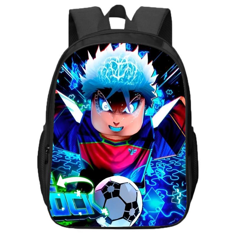 Blauer Gefängnis-Doppellagiger Rucksack für Jungen und Mädchen für Grund- und Sekundarschüler
