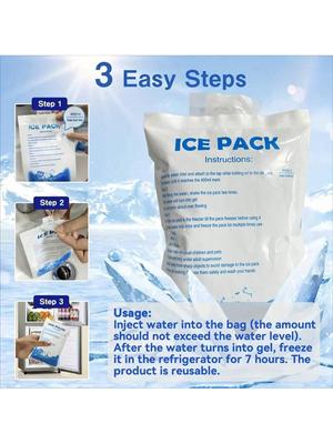 20 pièces de poches de glace en gel réutilisables 200 ml/400 ml Compresse froide pour boissons et stockage alimentaire - Idéal pour les activités estivales en plein air et Rel