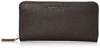 Katharine Hamnett London PRISM Long Wallet, Premium Japanese Cow Leather, Prism Embossed, Wallet, Round Zipper, Dark Brown, One Size