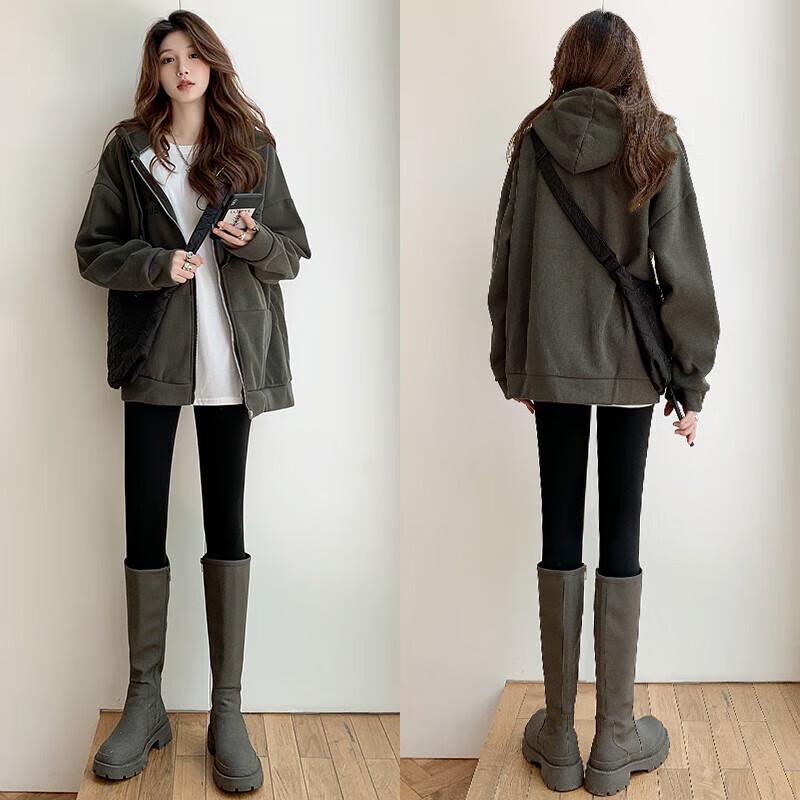 Langsha Women's Slim-Fit High-Waist Shark Pants